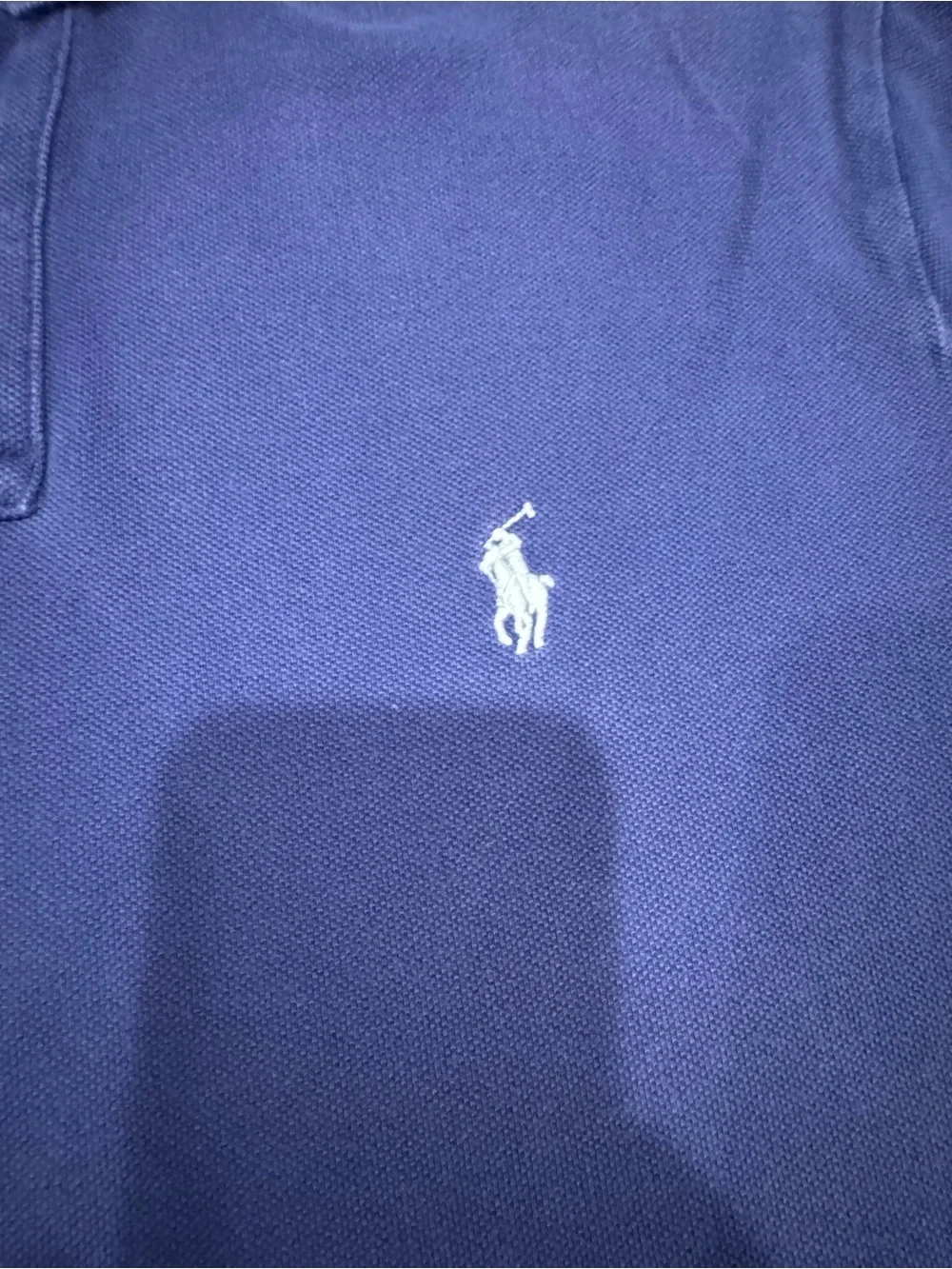 Ralph Lauren Men's Short Sleeve Polo Custom Slim Fit Size Large Royal Blue